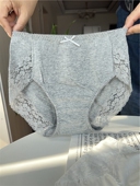 买4送1高品质新疆长绒棉女士纯棉大码 内裤 包臀高腰无痕外贸全棉