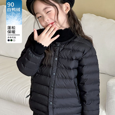 儿童轻薄内胆羽绒马甲
