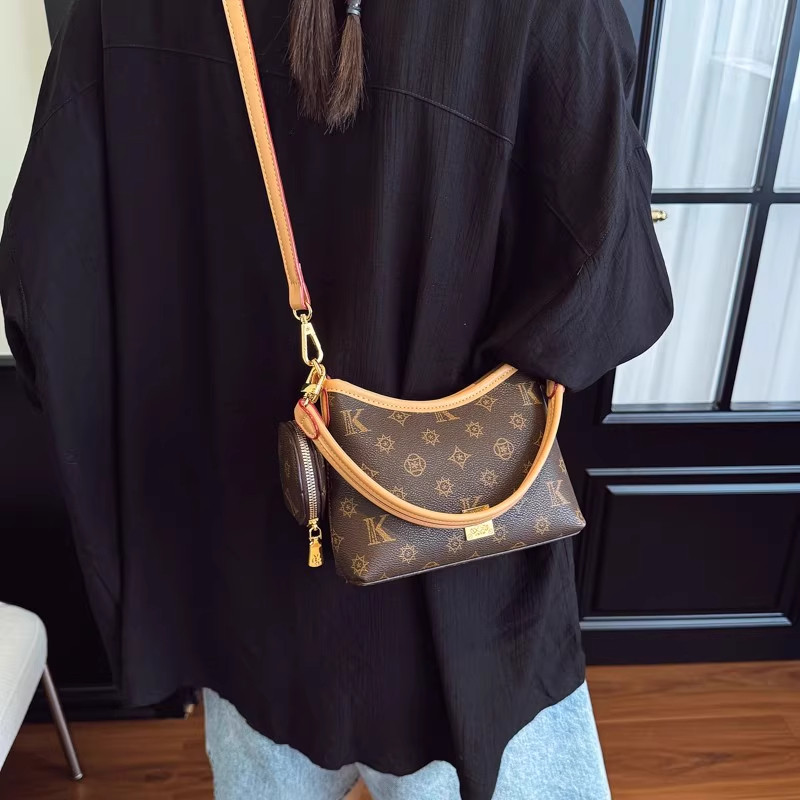 CITEX LV女包官方旗舰店复古印花迷你腋下包女2025新款大容量通勤