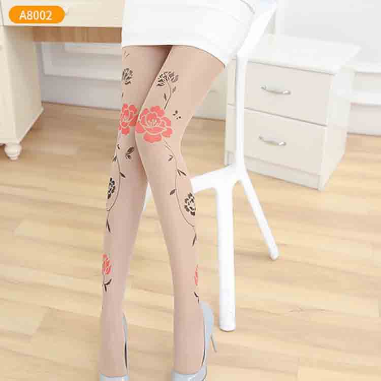 包邮纹身子女假刺青日系印花丝袜