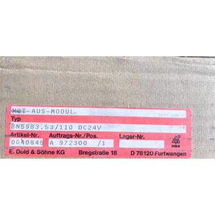 多德DOLD BN5983.53/110 号0040845 全新二手都有现货