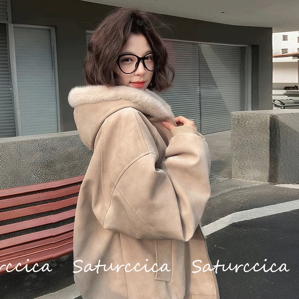 专柜正品SATURCCICA加绒加厚棉服