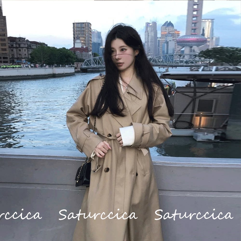 Saturccica专柜正品卡其色风衣