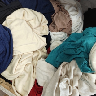 针织真丝布头零料丝绸 大块桑蚕丝打底内衣裤弹力真丝柔软面料