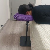 家用按摩美容趴枕懒人面枕支架头部按摩U型床边趴睡枕支架落地