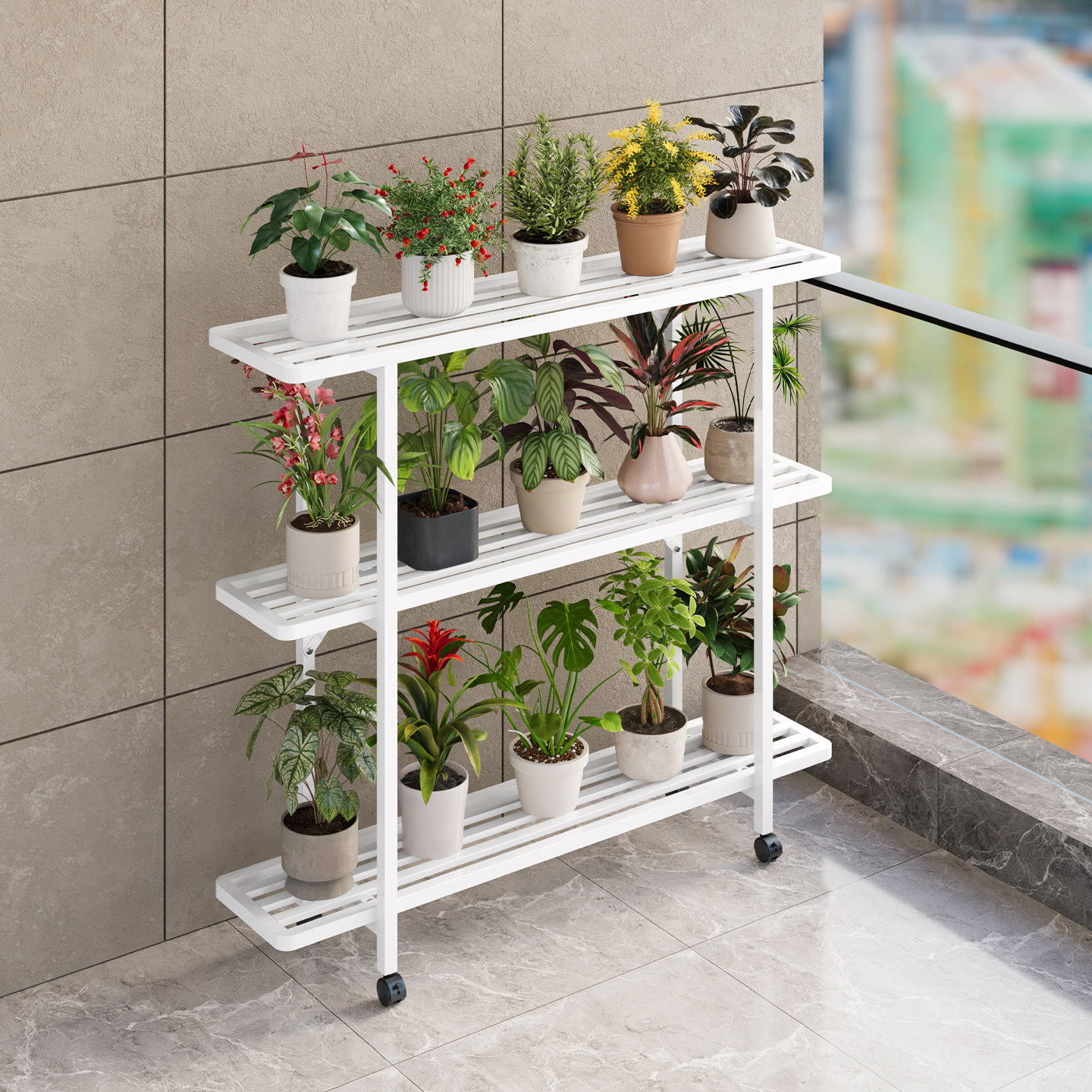 阳台花架2025新款置物架户外植物多肉花盆架铁艺花架子客厅落地式,住宅家具,花架/花几,淘宝优惠券,粉丝福利购,淘宝优惠卷