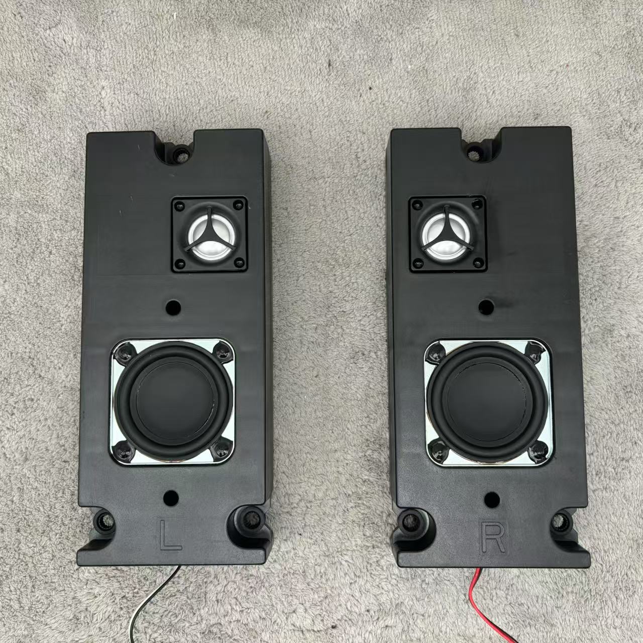 高音质2.5寸二分频无源音箱 铝膜高音二分频防水无源音响环绕音箱