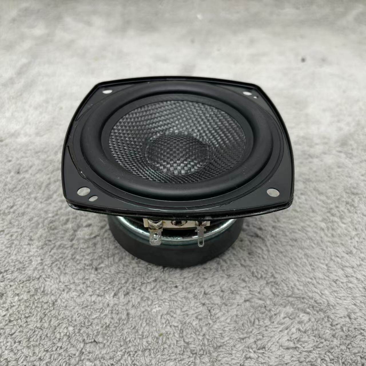 发烧级4寸中低音喇叭 4欧30W 4寸防水喇叭 玻纤编织盆喇叭 大磁钢
