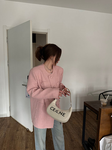 毛边气质小香外套编织