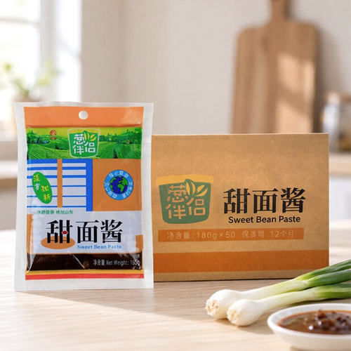 山东欣和葱伴侣甜面酱 180g*50 袋装烤鸭蘸酱炸酱面专用酿造甜酱