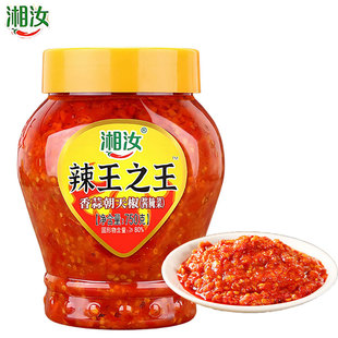 湘汝香蒜辣椒酱750g家用超辣特辣鱼头剁椒酱餐饮商用湖南辣椒酱