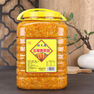 8千克*1桶 湘天隆三章黄贡椒黄金剁椒酸辣爽脆黄辣椒酒店餐饮商用