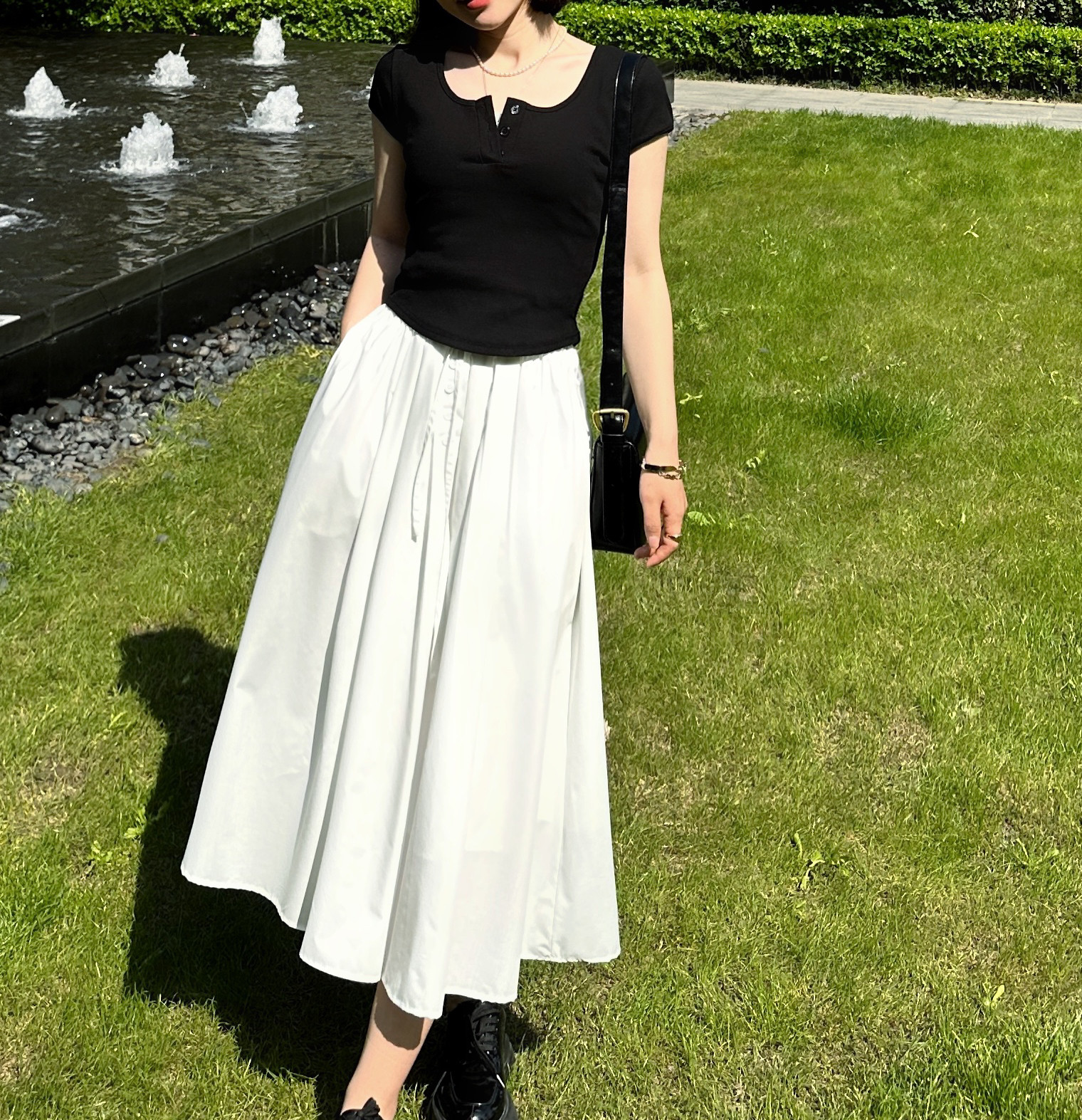 UMI.KIKI山本风半身裙伞半身裙