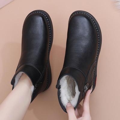 中老年妈妈羊毛棉鞋冬季