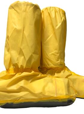 雷克兰C1T-A905防化靴套 高筒高帮防滑防水酸碱防护胶条缝合防护