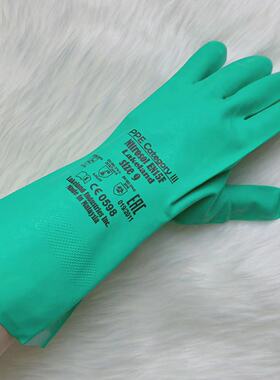 雷克兰EN15F耐酸碱手套丁腈橡胶防化 防油耐用汽油溶剂马来西亚产