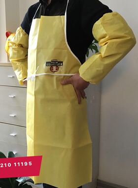 雷克兰凯麦斯吊带围裙C1B-A650实验室防化学耐酸碱防液体喷溅围裙