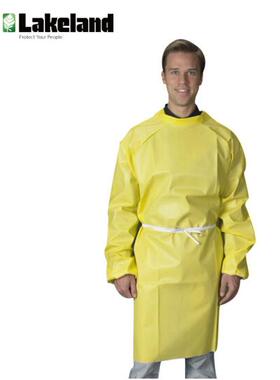 雷克兰反穿围裙CT1S019凯麦斯C级耐酸碱科研实验室防化反穿衣围裙