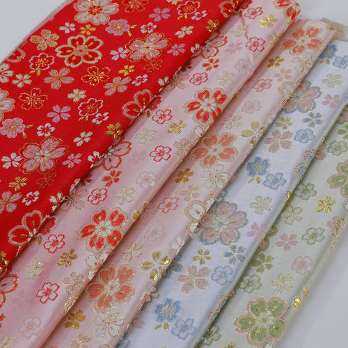 织锦缎小碎花面料唐装旗袍布料