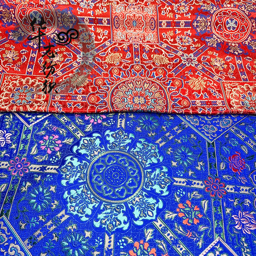 织锦缎八达通少数民族提花服装