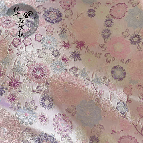 尼龙织锦缎提花面料旗袍马甲布料
