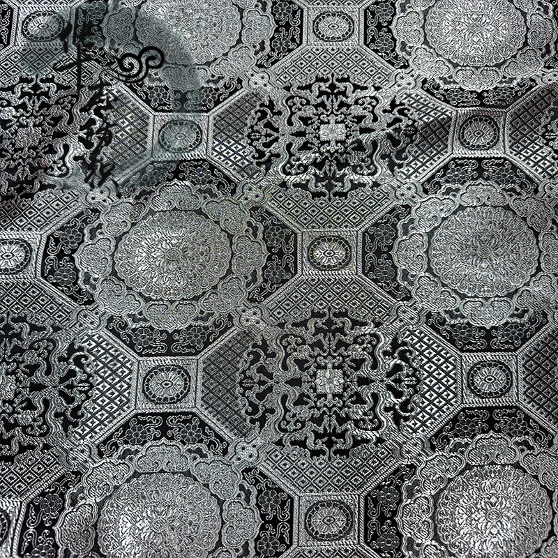 中国风原创黑武士蒙古袍影视服装面料装饰手工提花织锦缎丝绸布料,居家布艺,海绵垫/布料/面料/手工diy,淘宝优惠券,粉丝福利购,淘宝优惠卷