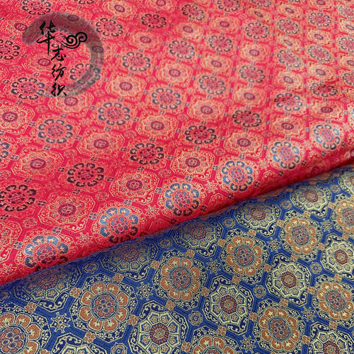 织锦缎提花宋锦面料服装布料