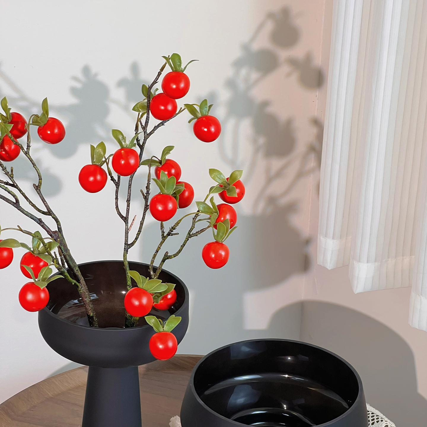 小柿子仿真花黄金柿柿如意~