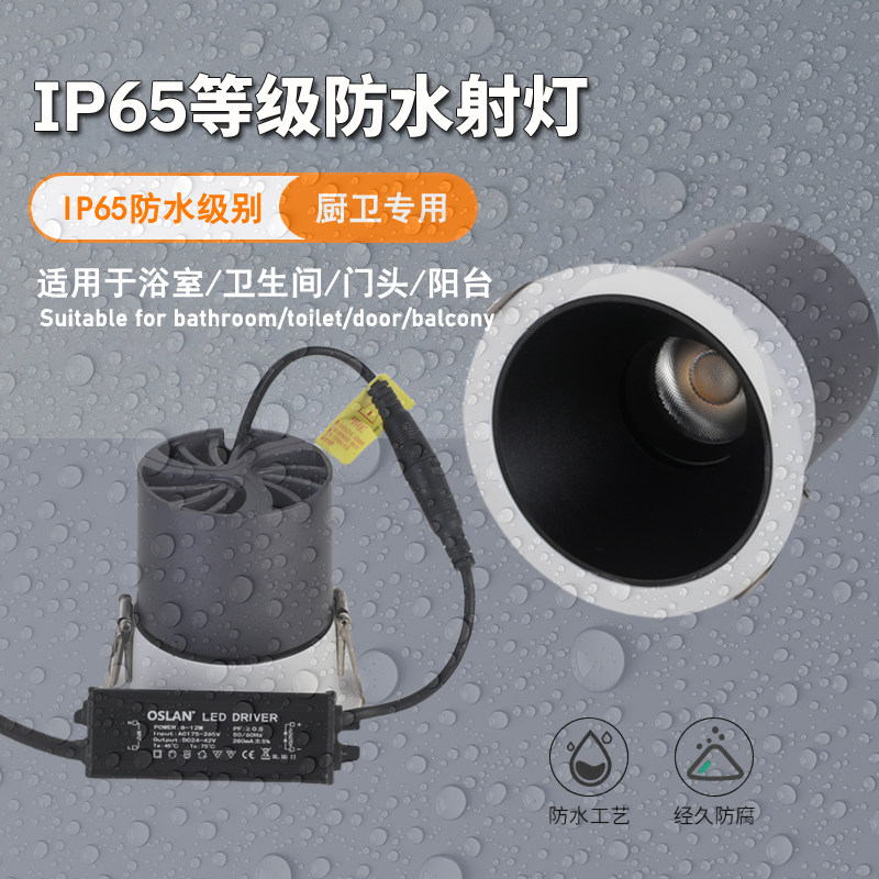 瑞普光防水射灯卫生间浴室门头
