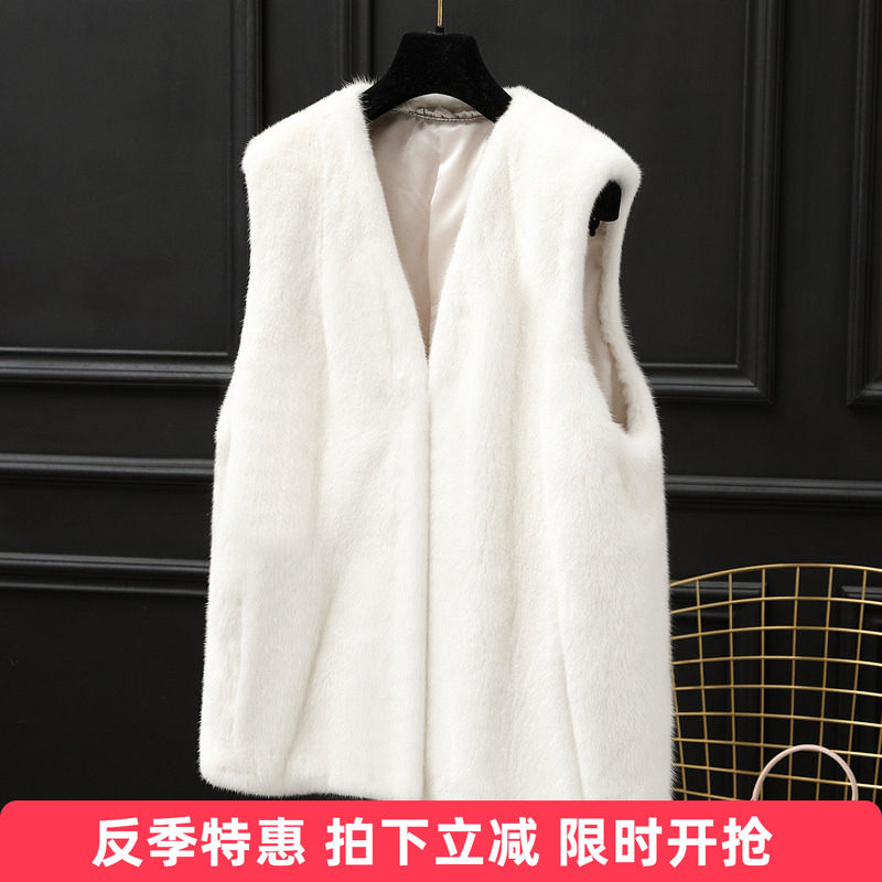 背心短款貂皮海宁冬季