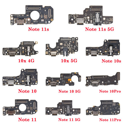 适用红米10X Note 10 Pro 10s尾插小板 11S 5G USB充电口送话器