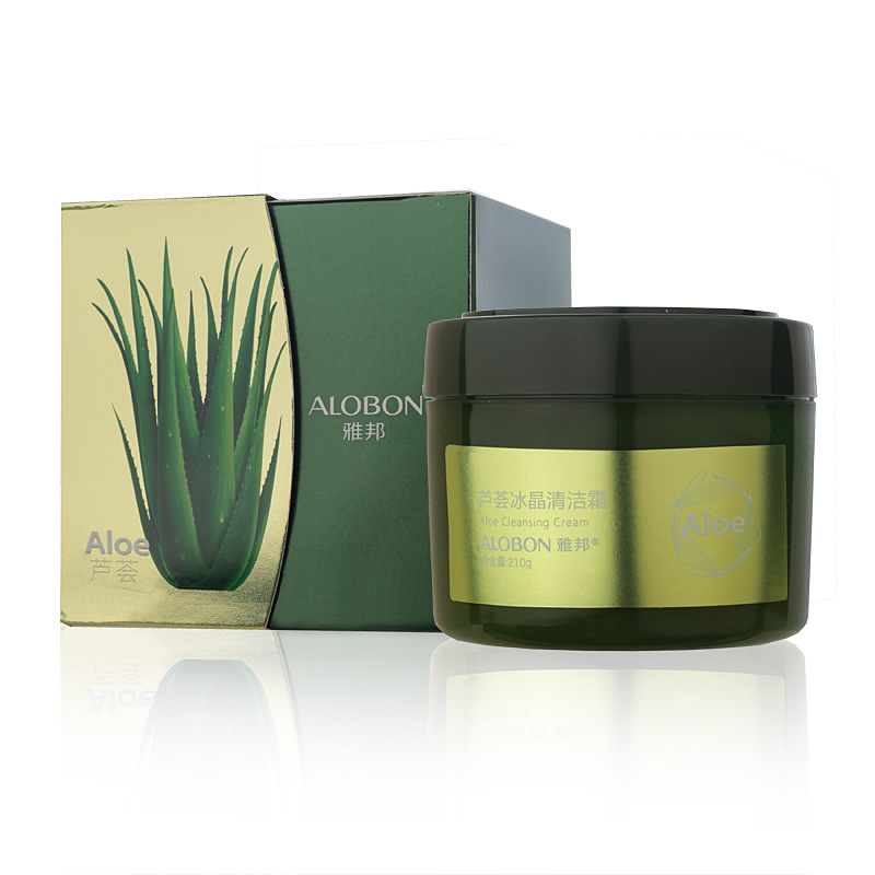芦荟冰晶清洁霜210g 洁面乳洗面奶按摩颗粒洁净水润补水保湿