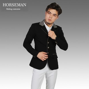骑士服骑马服装比赛服装马术比赛服可定制人马合一马具男款骑士服