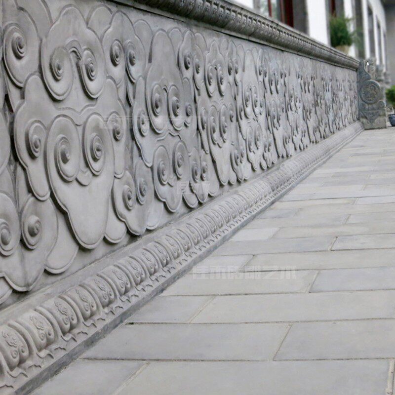 砖雕地砖仿古砖雕墙砖外墙中式古建筑园林庭院铺地青砖室外祥云纹