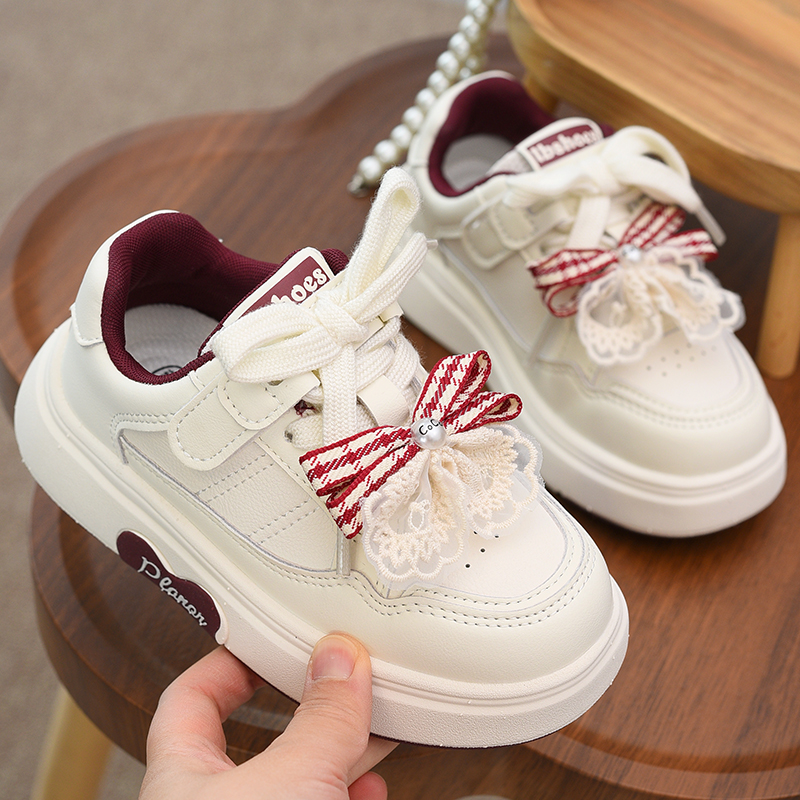 女童小白鞋春秋儿童板鞋女孩鞋子