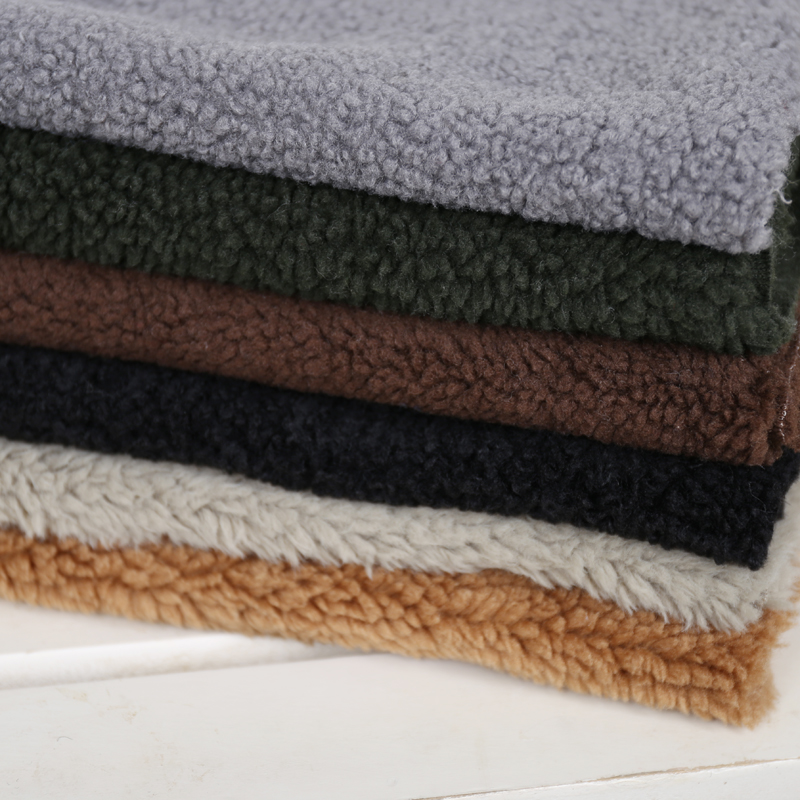 服装加厚羊羔毛绒布料内衬保暖