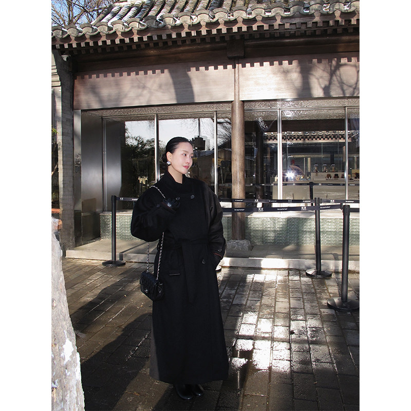 韩国小众设计 私服系列 绵羊毛宫廷外套