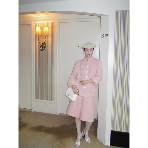 朱小姐香奶奶同款小香套装女小众设计感两件套上衣女2025新款秋冬