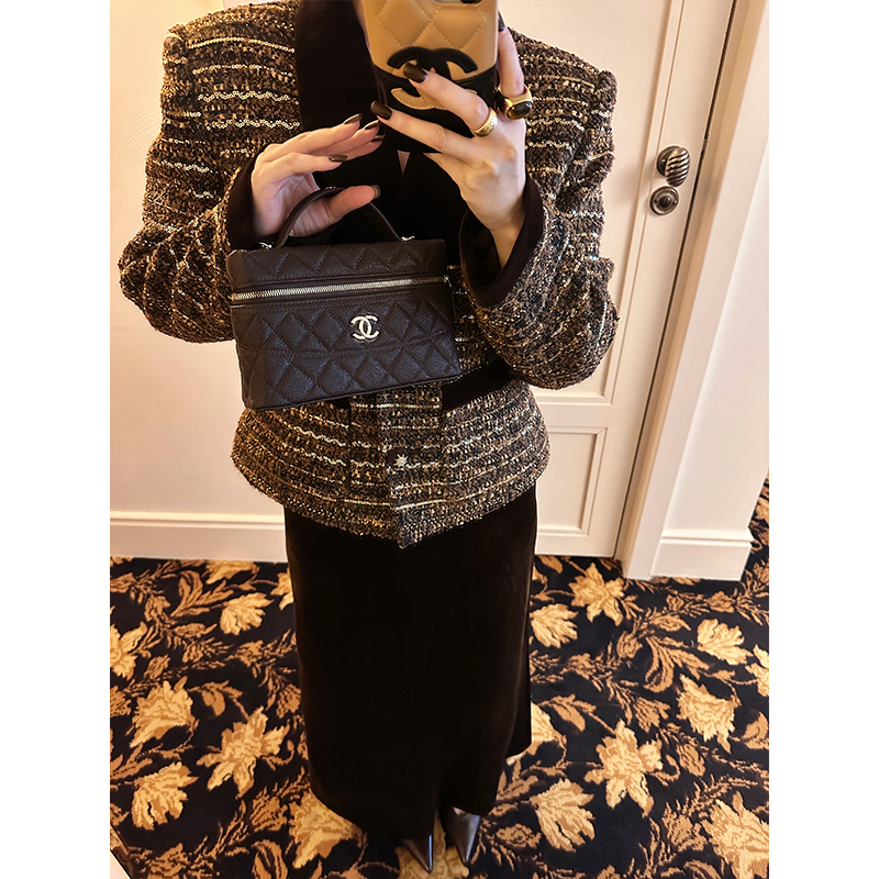 3.0加厚加绒丝绒松紧腰直筒半身裙