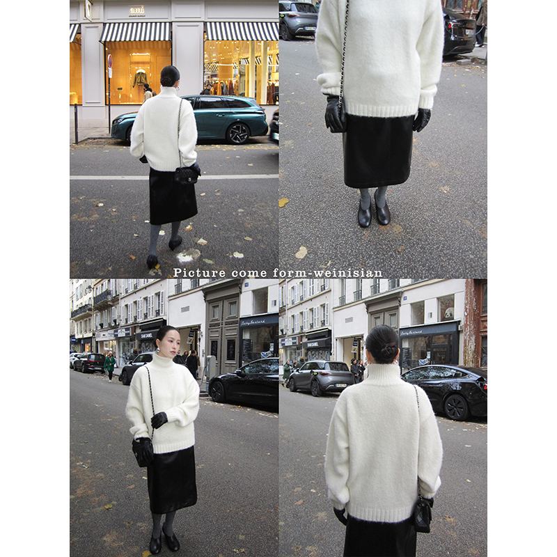 小众设计私服系列 高领羊毛毛衣