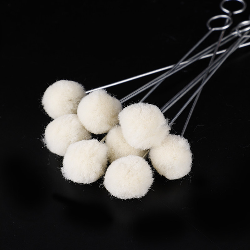 皮雕皮艺皮革染色羊毛球刷 适用于酒精染料 油脂染料 染料水染色图片