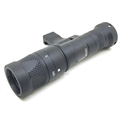 M340V 强光爆闪 照明灯手电20mm侧翻导轨支架 500流明