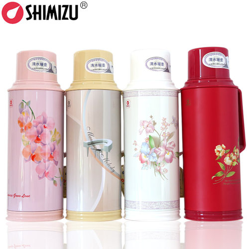 清水 5磅热水瓶家用开水瓶保温瓶玻璃内胆暖壶保温壶2L暖瓶大容量
