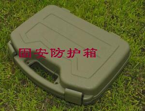 冲量促黑色PP安全箱 便携手提工具箱子摔抗打 防水抗压防震32厘米