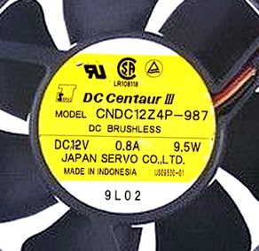 CNDC12Z4P 9.5W 0.8A 日本伺服12CM大风风扇 12038 12V 987