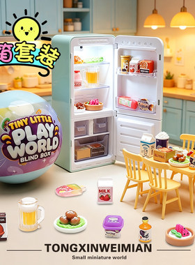 迷你冰箱盲袋套装女孩过家家玩具