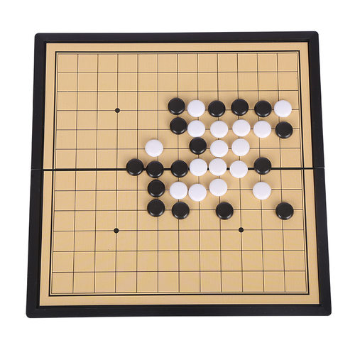 磁性五子棋围棋子儿童初学套装小学生带磁性标准棋盘成人版磁吸式
