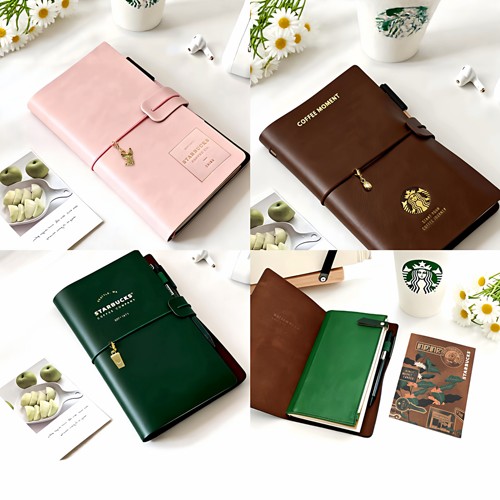 星巴克笔记本曙序子复古记事本手账本本子记事本便携设计办公用品