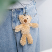 短裙钥匙扣配件小熊 张元 英同款 包包挂件书包挂饰情侣布偶娃娃ins