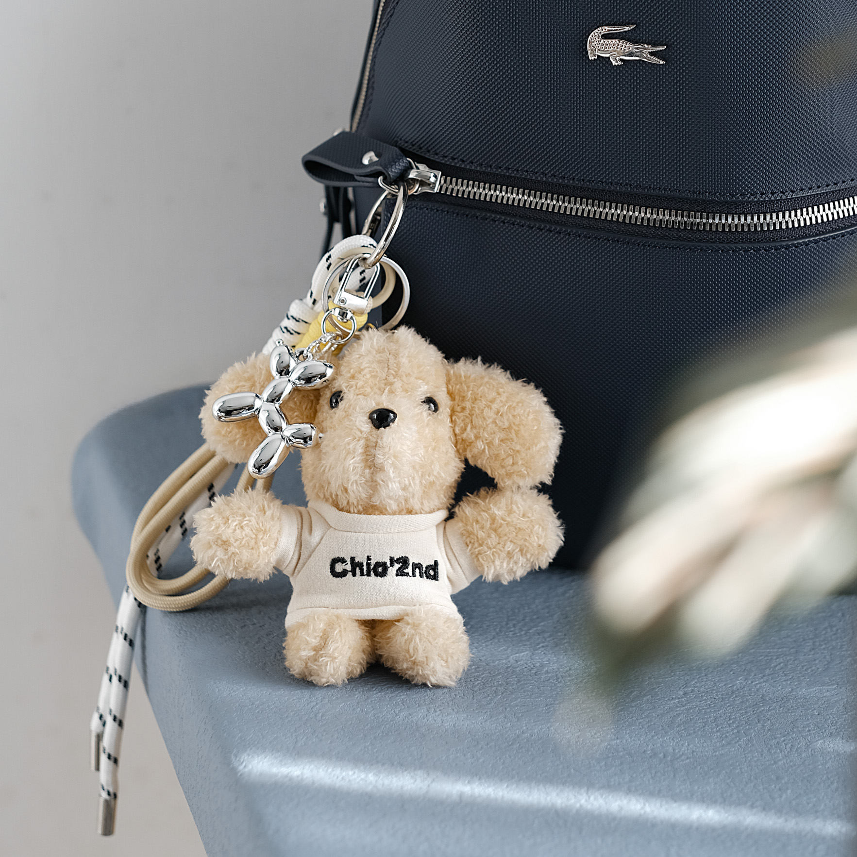 ins韩国设计师小众包包公仔毛绒玩偶 可爱毛绒小熊小狗钥匙扣挂件